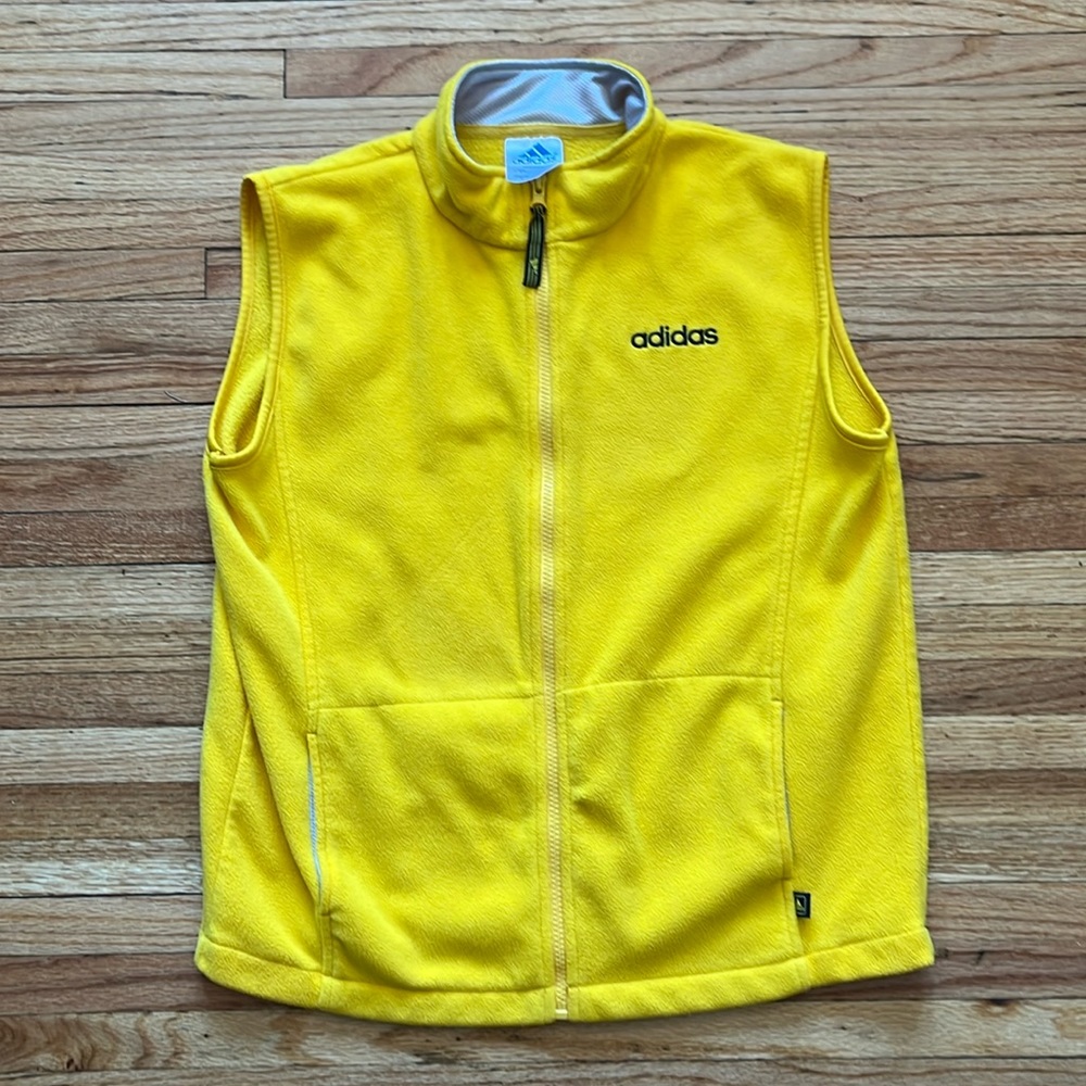Vintage Adidas Vest / Large / Yellow